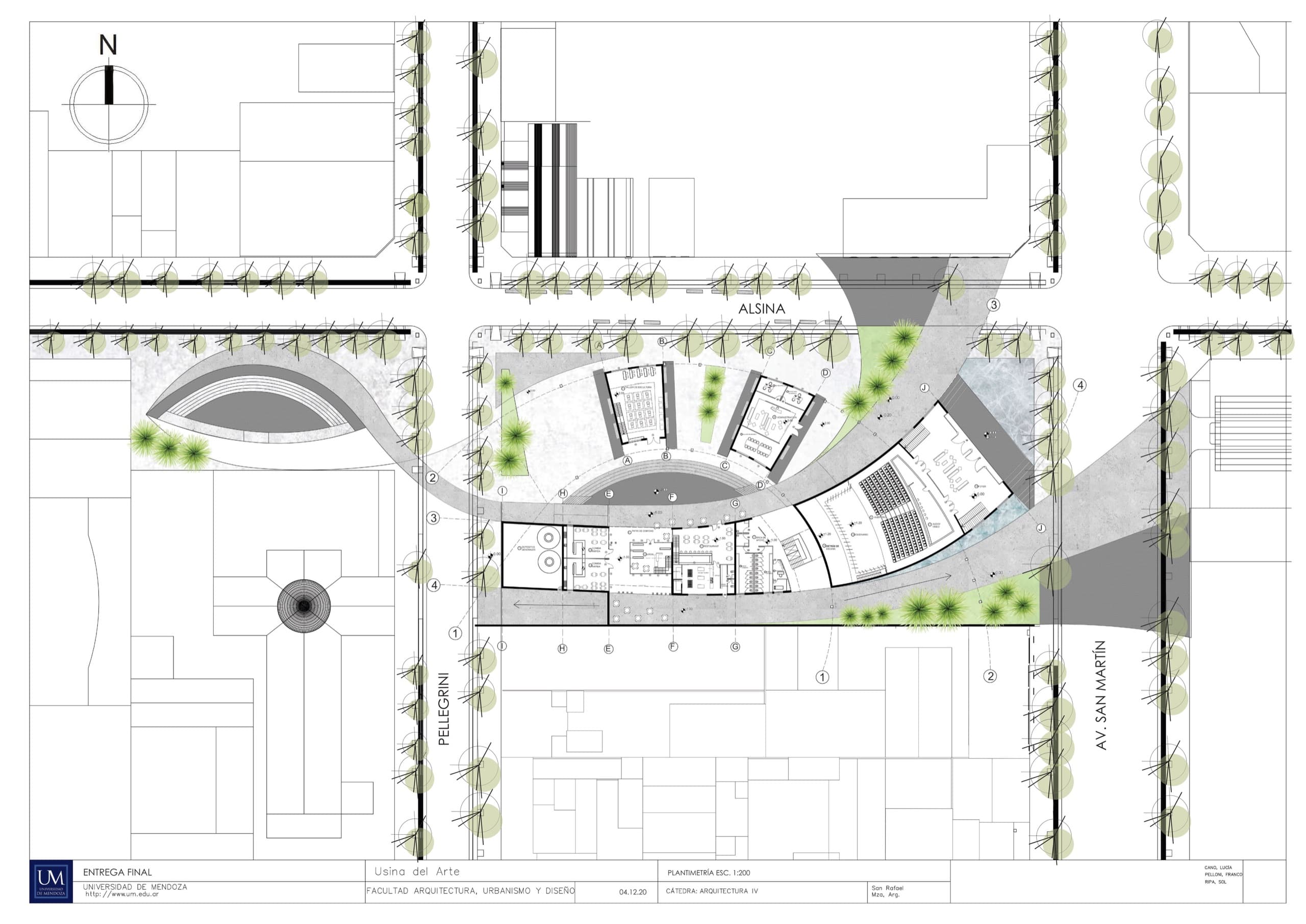 Planta de sitio de REGEN sobre Av. San Martin